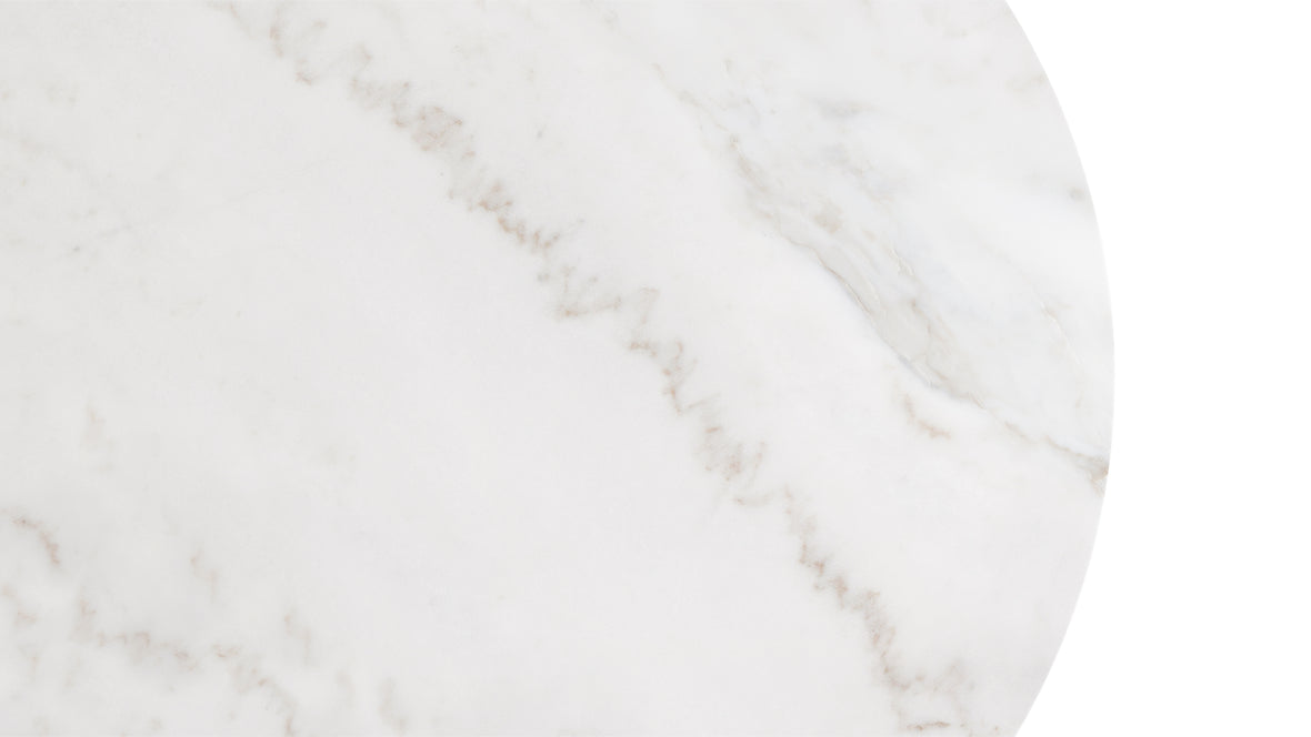 Aarhus - Aarhus Round Dining Table, Calacatta Marble, 47in