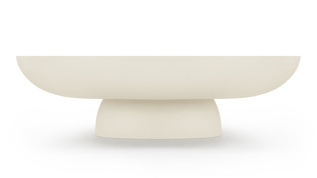 Aura - Aura Outdoor Coffee Table, Alabaster Concrete
