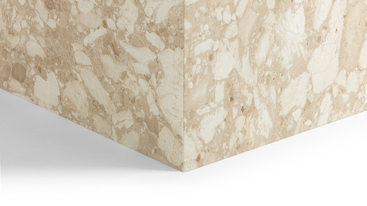 Plinth - Plinth Coffee Table, Kunis Breccia Marble