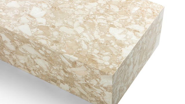 Plinth - Plinth Coffee Table, Kunis Breccia Marble