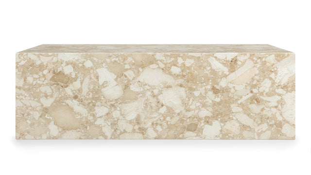 Plinth - Plinth Coffee Table, Kunis Breccia Marble