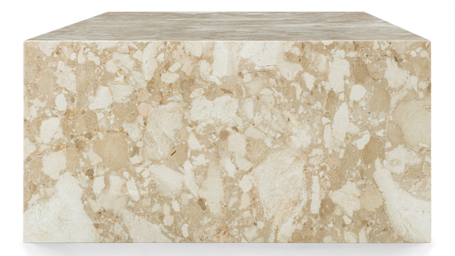Plinth - Plinth Coffee Table, Kunis Breccia Marble