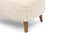 Cabana - Cabana Ottoman, White Long Hair Sherpa and Walnut