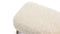 Cabana - Cabana Ottoman, White Long Hair Sherpa and Walnut