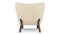 Petra - Petra Chair, White Short Hair Sherpa