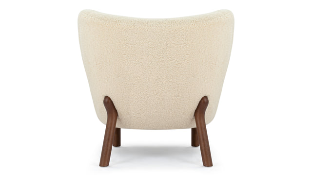 Petra - Petra Chair, White Short Hair Sherpa