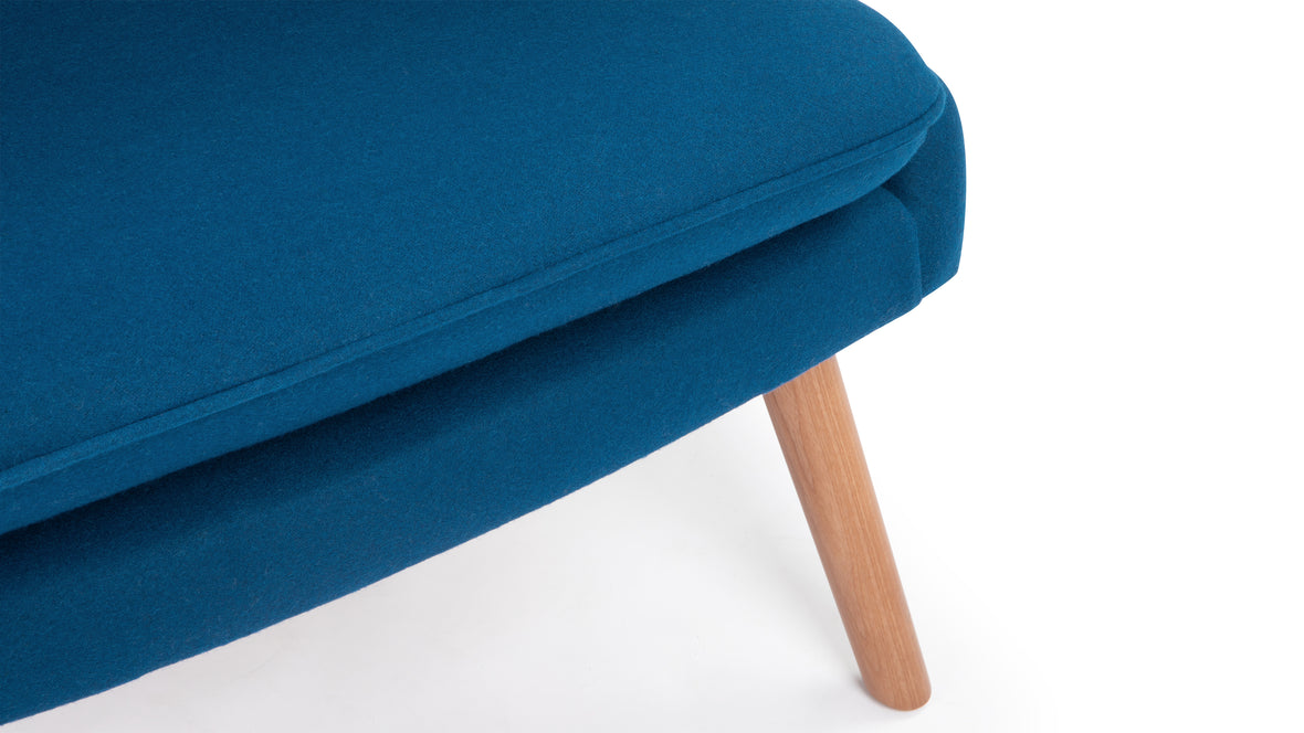 Papa Bear - Papa Bear Lounge Chair, Indigo Blue Wool