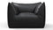 Bambole - Mario Bellini Bambole Lounge Chair, Vintage Black Vegan Leather