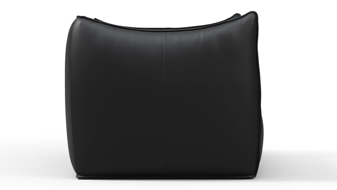 Bambole - Mario Bellini Bambole Lounge Chair, Vintage Black Vegan Leather