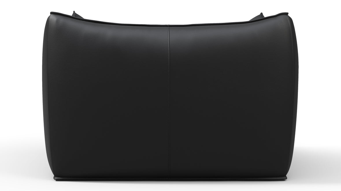Bambole - Mario Bellini Bambole Lounge Chair, Vintage Black Vegan Leather