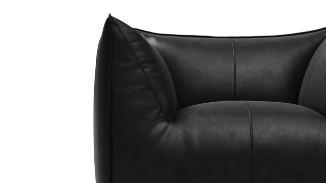 Bambole - Mario Bellini Bambole Lounge Chair, Midnight Black Premium Leather