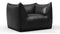 Bambole - Mario Bellini Bambole Lounge Chair, Midnight Black Premium Leather