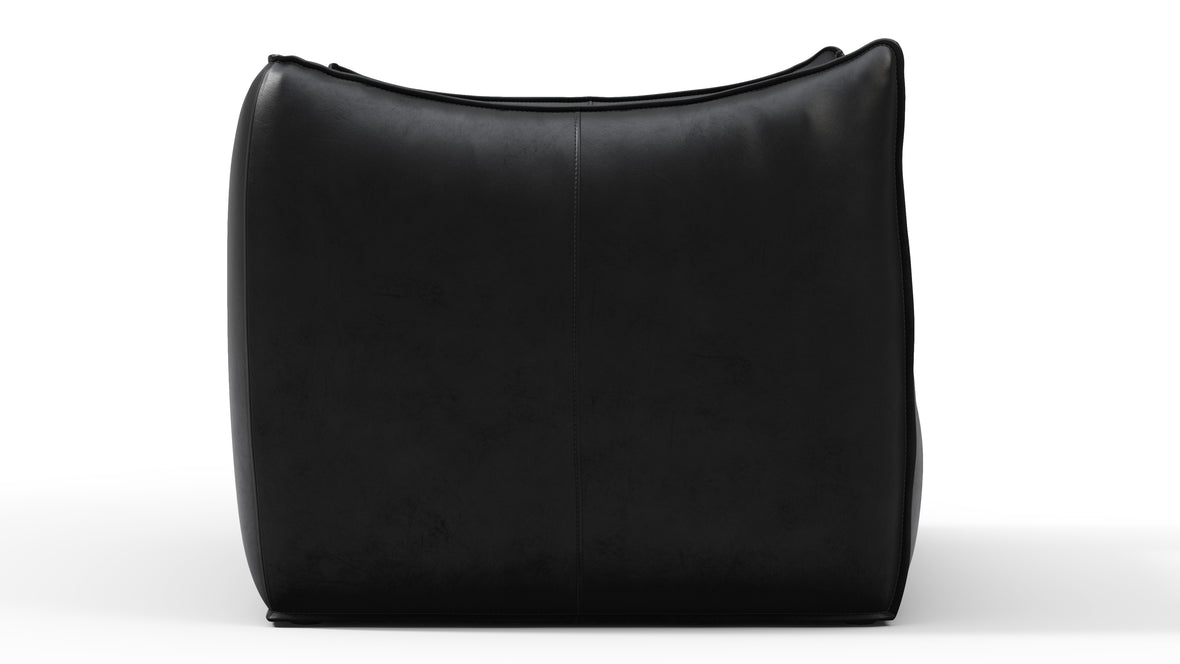 Bambole - Mario Bellini Bambole Lounge Chair, Midnight Black Premium Leather