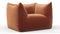 Bambole - Mario Bellini Bambole Lounge Chair, Spice Velvet