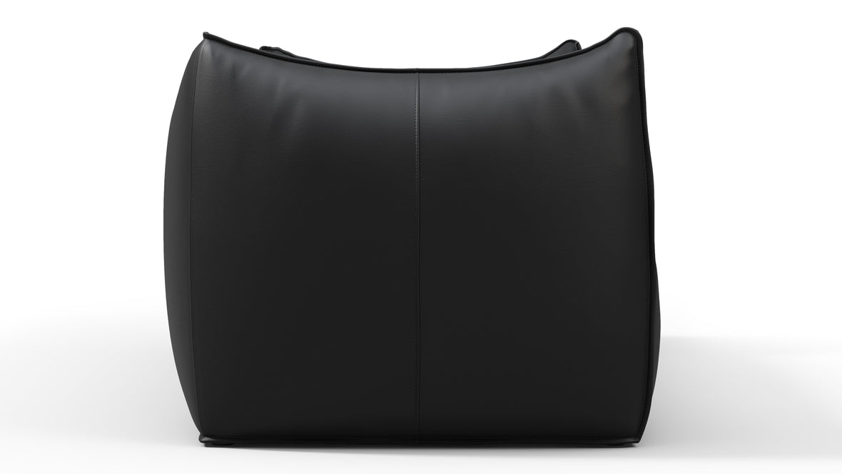 Bambole - Mario Bellini Bambole Two Seater Sofa, Vintage Black Vegan Leather