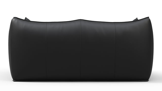 Bambole - Mario Bellini Bambole Two Seater Sofa, Vintage Black Vegan Leather