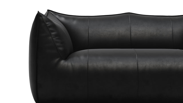 Bambole - Mario Bellini Bambole Two Seater Sofa, Midnight Black Premium Leather