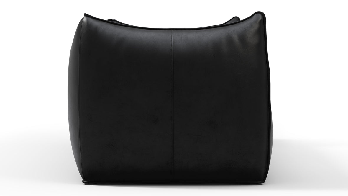 Bambole - Mario Bellini Bambole Two Seater Sofa, Midnight Black Premium Leather