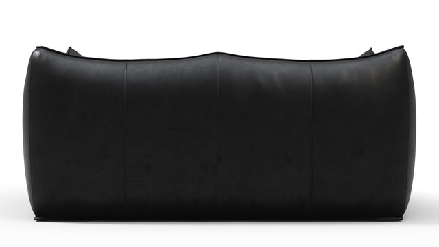 Bambole - Mario Bellini Bambole Two Seater Sofa, Midnight Black Premium Leather