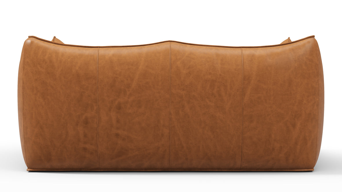 Bambole - Mario Bellini Bambole Two Seater Sofa, Distressed Brown Premium Leather