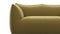 Bambole - Mario Bellini Bambole Two Seater Sofa, Olive Gold Velvet