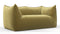 Bambole - Mario Bellini Bambole Two Seater Sofa, Olive Gold Velvet