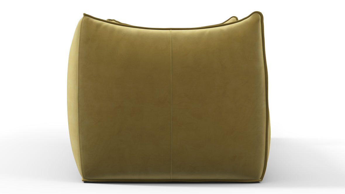 Bambole - Mario Bellini Bambole Two Seater Sofa, Olive Gold Velvet