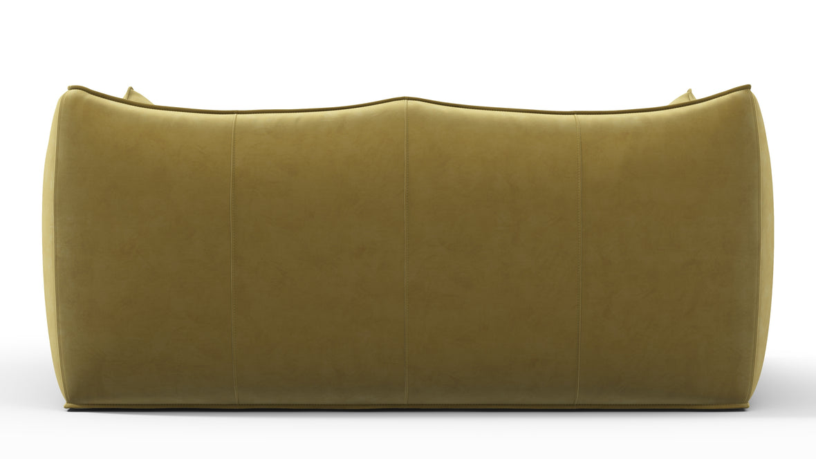 Bambole - Mario Bellini Bambole Two Seater Sofa, Olive Gold Velvet