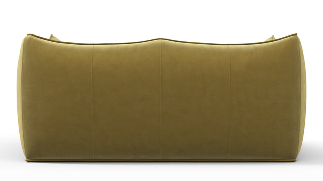 Bambole - Mario Bellini Bambole Two Seater Sofa, Olive Gold Velvet