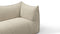 Bambole - Mario Bellini Bambole Two Seater Sofa, Eggshell Vegan Suede