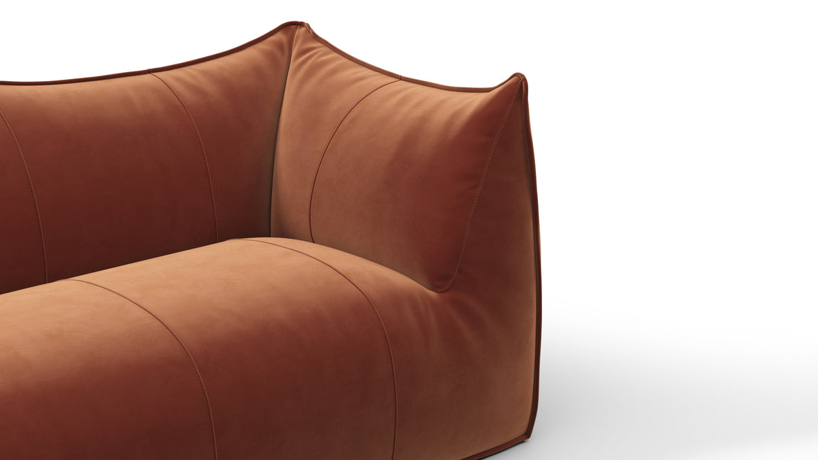 Bambole - Mario Bellini Bambole Two Seater Sofa, Spice Velvet