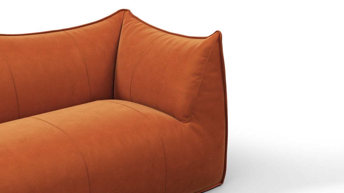 Bambole - Mario Bellini Bambole Two Seater Sofa, Apricot Velvet