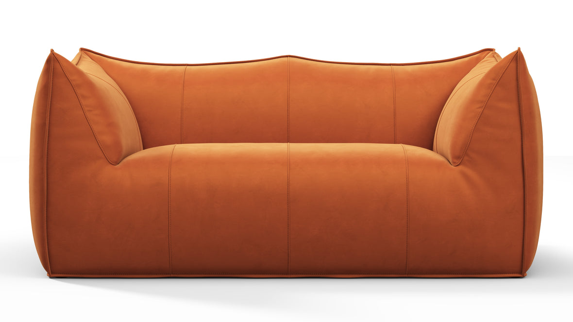 Bambole - Mario Bellini Bambole Two Seater Sofa, Apricot Velvet