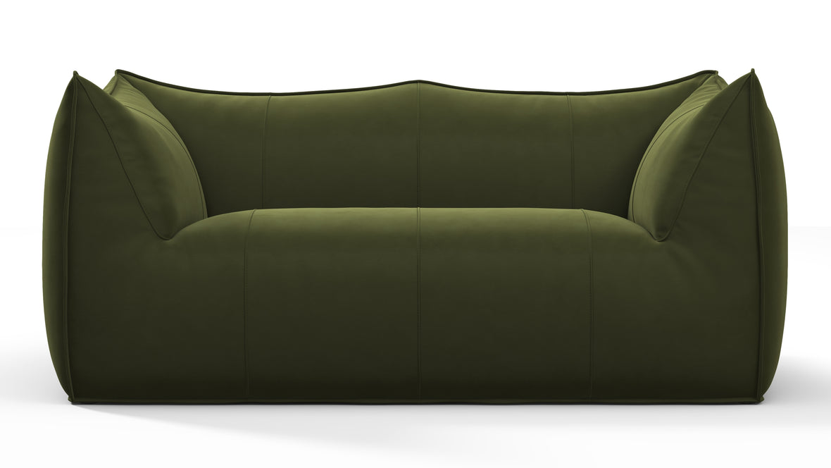 Bambole - Mario Bellini Bambole Two Seater Sofa, Thyme Luxe Velvet
