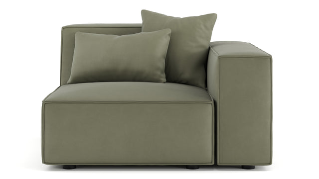 Arles - Arles Module, Right Arm, Sage Vegan Suede