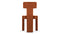 Vesper - Vesper Side Chair, Burnt Orange Velvet