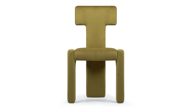 Vesper - Vesper Side Chair, Olive Gold Velvet