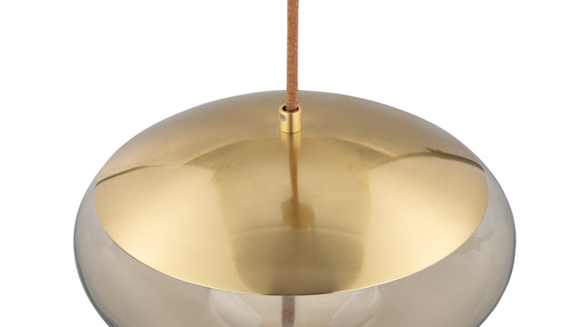 Geneva - Geneva Dome Pendant, Amber Glass