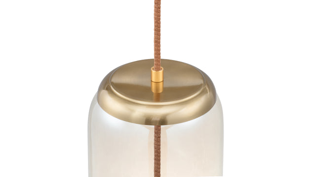 Geneva - Geneva Long Pendant, Amber Glass