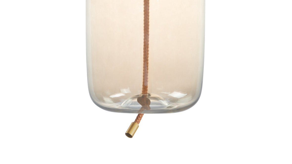 Geneva - Geneva Long Pendant, Amber Glass