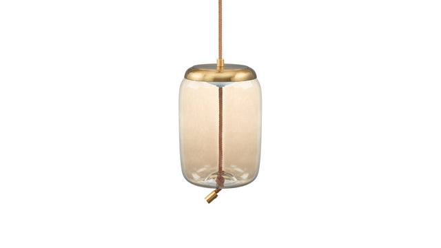 Geneva - Geneva Long Pendant, Amber Glass