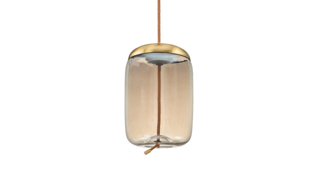 Geneva - Geneva Long Pendant, Amber Glass