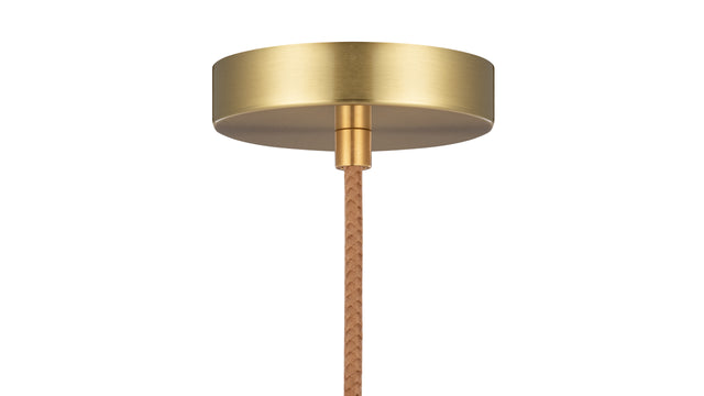 Geneva - Geneva Long Pendant, Amber Glass
