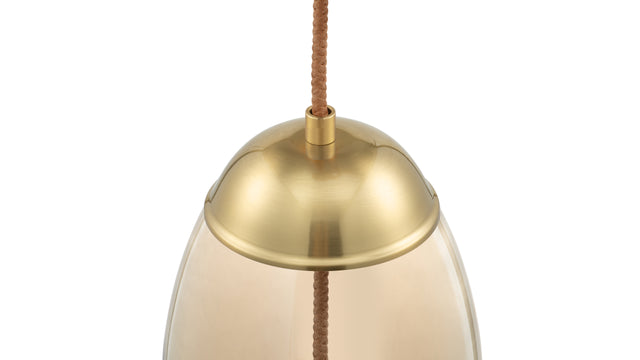 Geneva - Geneva Drop Pendant, Amber Glass