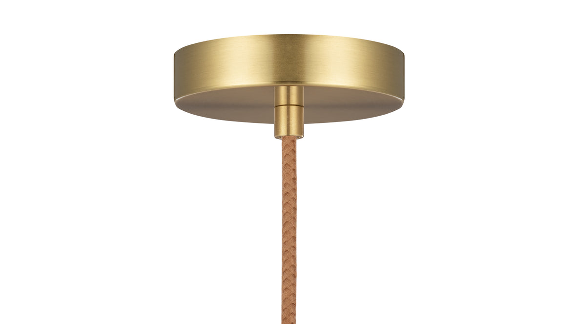 Geneva - Geneva Drop Pendant, Amber Glass