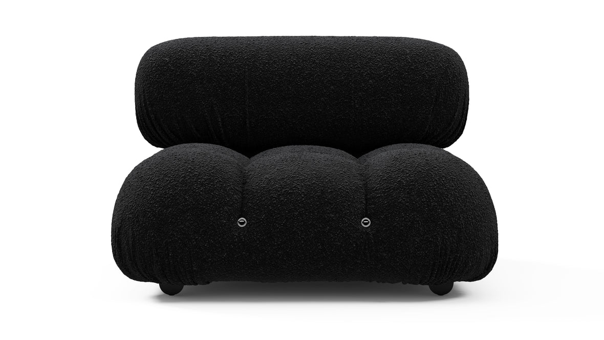 Bellini Module - Mario Bellini Module, Armless, Black Boucle