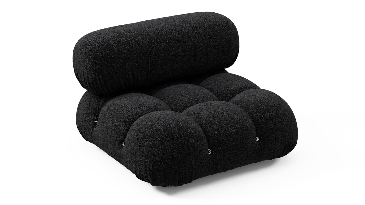 Bellini Module - Mario Bellini Module, Armless, Black Boucle