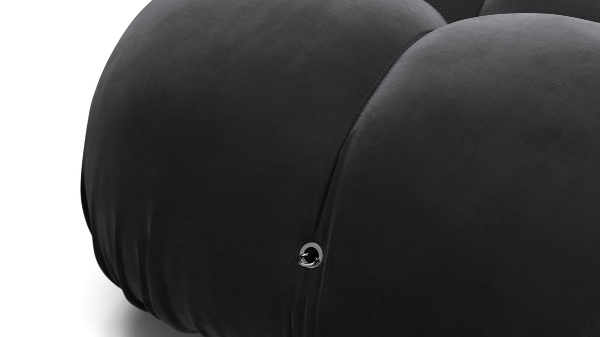 Bellini Module - Mario Bellini Module, Armless, Black Velvet