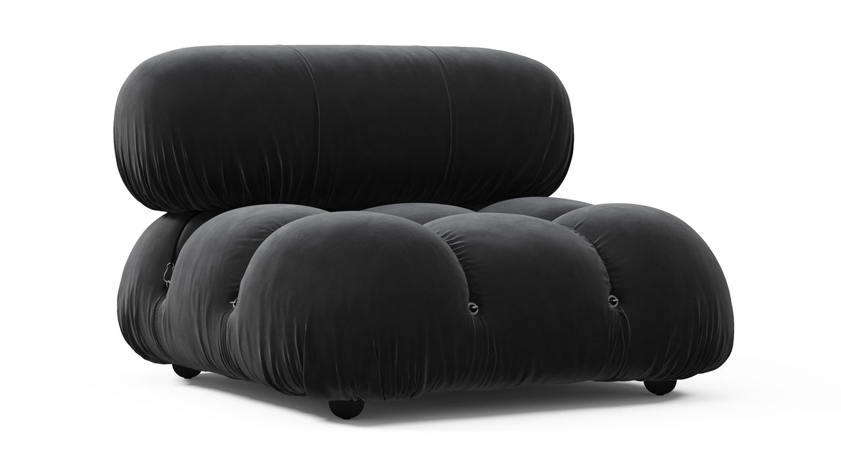 Bellini Module - Mario Bellini Module, Armless, Black Velvet
