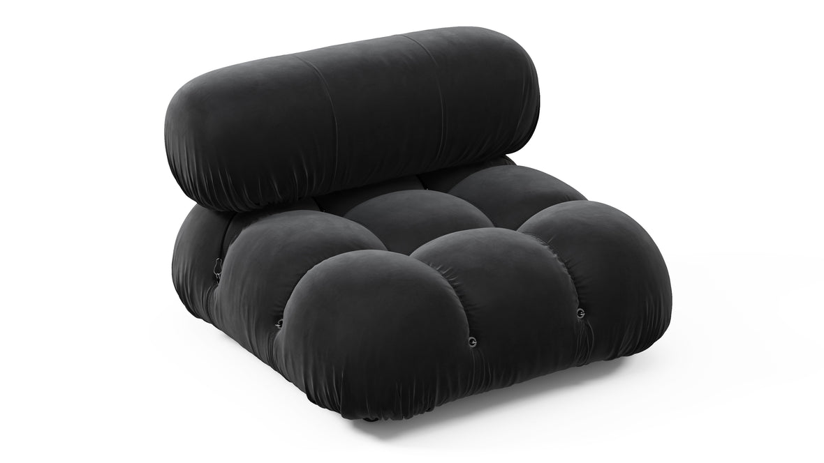 Bellini Module - Mario Bellini Module, Armless, Black Velvet